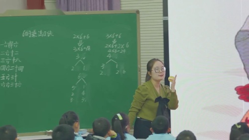 《6的乘法口诀》优质课教学视频-人教版二年级数学上册