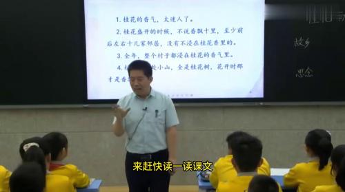 《桂花雨》部编版五年级上册语文公开课优质课教学视频-名师：王林波