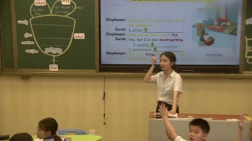 《U1 B Let s talk & Let s learn》2024人教版五下英语优课研讨课视频