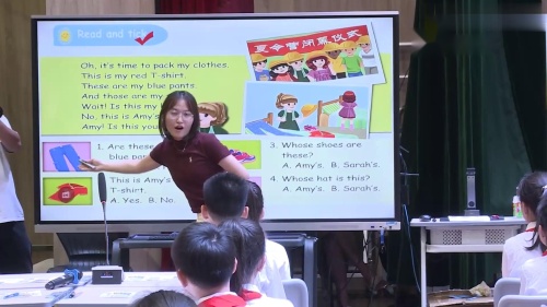 《Unit 5 My Clothes B Read and Write》2024人教版第12届四下英语优质课观摩视频