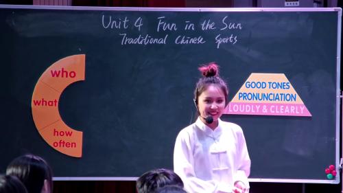 《Unit4 Fun in the Sun - Oral Communication-Traditional Chinese sports 》新仁爱版七上英语新课标新实施优质课视频