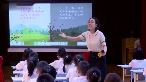 《树和喜鹊》部编版一下语文赛课视频