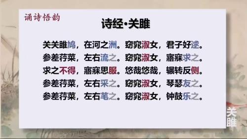 《诗经.关雎》2025部编版八下语文青年教师依标教学展示课视频-