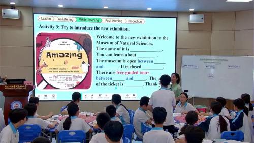 《Unit5 Amazing nature Developing ideas Listening and speaking 》2025-外研版七下英语“三新”研讨课视频