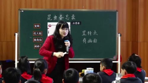 《昆虫备忘录》部编版语文三下-江苏省第25届小学语文观摩研讨活动