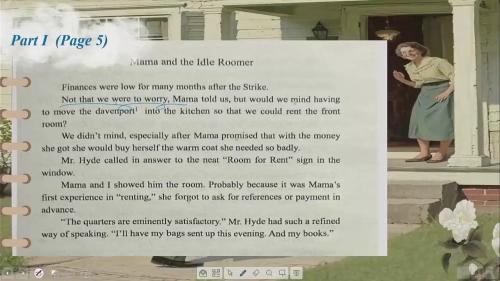 《Mama and the Idle Roomer》译林版高一英语2025研讨课视频.
