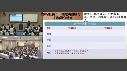 部编版高一语文必修下册《认识多媒介》第1课时优质课视频