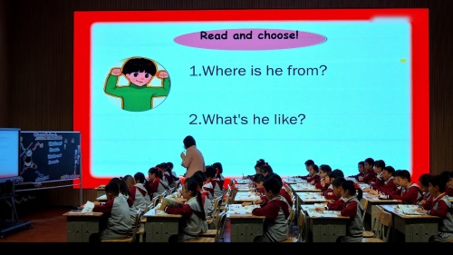 《Unit 3 My friends Part A Let’s talk 》人教版四上英语-2024赣州经开区青年教师竞赛课特等奖视频