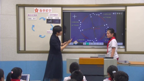 《春季星空》小学科学青岛版四年级下册2024优质课视频-烟台