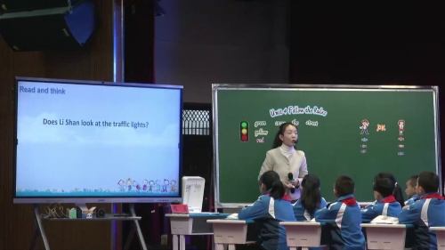 《Unit 4 Follow the rules Lesson 1》冀教版四上英语课堂教学实录视频