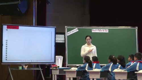《Unit 4 Follow the rules Part B 》冀教版四上英语课堂教学实录视频