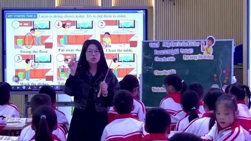 《Unit 4 Help out in the Kitchen Period 1 》教科版四上英语2025“核心素养为纲 引领课堂变革新方向”研讨课视频